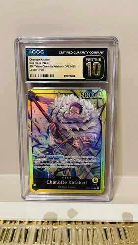 One Piece TCG Charlotte Katakuri Leader OP03-099 Starter Deck 20 CGC 10 Pristine