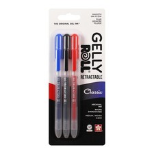 Sakura Gelly Roll Retractable Medium Point Pens 3/Pkg-Classic - 2 Pack