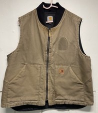 Vintage Carhartt V02 235 Brown Canvas Vest Size XL