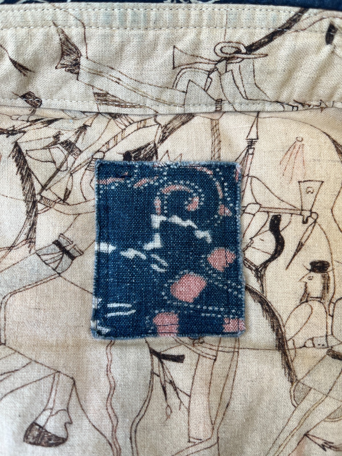 Visvim ICT Kerchief Down Jacket Blue Bandana Size… - image 5