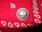 CIVIL WAR NONDUG 1 PIECE PEWTER PENNSYLVANIA 83RD REGIMENT CUFF BUTTON, PARIS BM