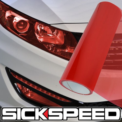 SICKSPEED GLOSSY FILM COVER VINYL WRAP SHEET HEADLIGHT/FOGLIGHT TINT - Picture 9 of 10