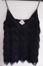 Fransentop - H&M - Farbe Schwarz