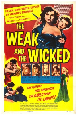 The Weak and the Wicked 1954 - Diana Dors - Vintage Classic Movie Poster