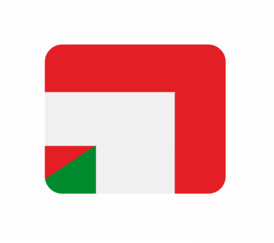 Mousepad Fahne Flagge Österreich-Italien Mauspad