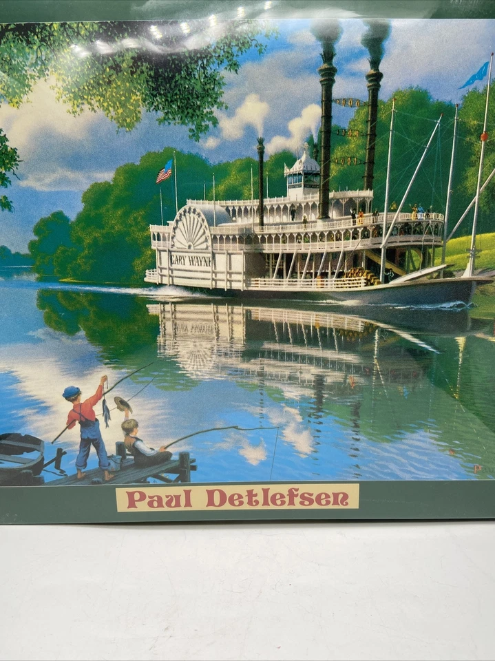 Paul Detlefsen “Old Rivers Days” 1000 Pieces 50x75cm Jigsaw Puzzle New sealed - Image 2 of 4