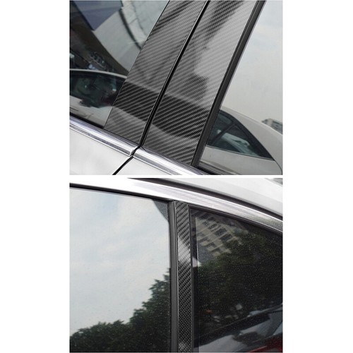 Carbon Fiber Pillar Posts Door Window Trim Fit For Lincoln Navigator 1997-2017 - Picture 18 of 20