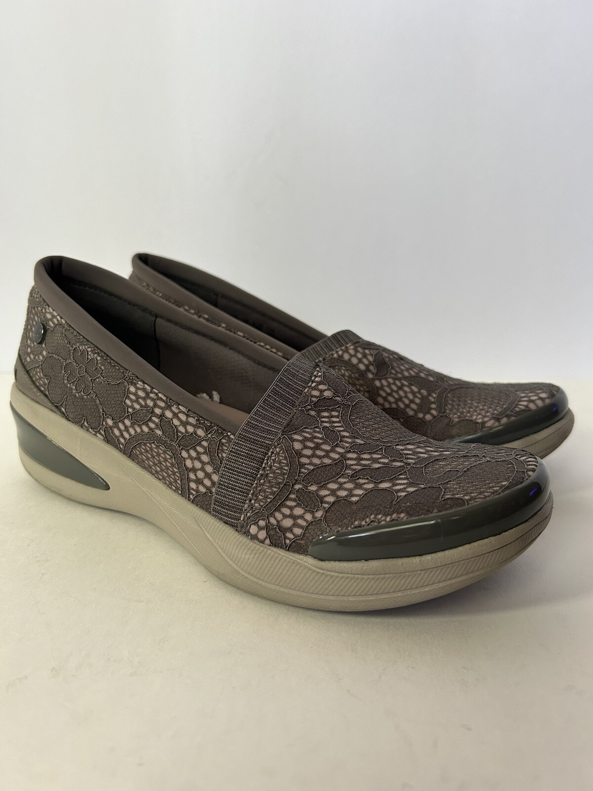 Bzees Flirty Cloud Technology Dark Grey Slip On W… - image 1