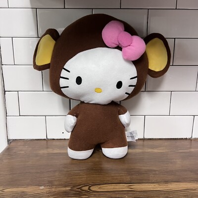 Hello Kitty Monkey Costume 13” inch Plush Sanrio Stuffed Animal | eBay