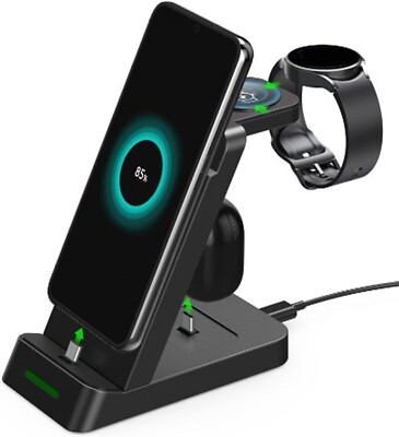 3 in 1 Charging Station for Samsung Devices For Watch Phone and Earphone