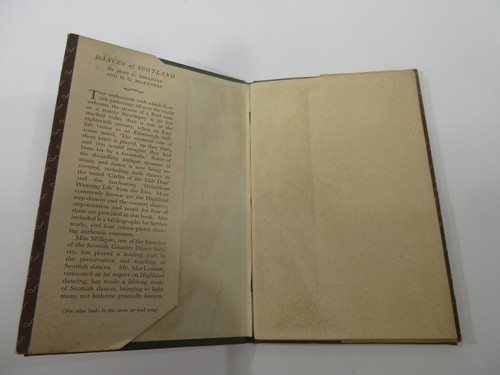 Dances of Scotland J.C. Milligan & D.G. MacLENNAN - 1951 Handbook w/ Dust Jacket - Picture 7 of 12