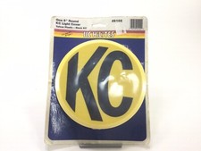 1 - Kc Hilites 6 Plastic Round Light Cover 5102 Vintage Black Letters