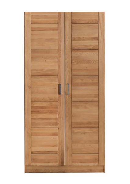 Kleiderschrank Pia Schrank Kernbuche Teilmassiv GeöLt 2TüRig Breite 102Cm-image