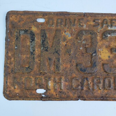 Vintage 1960 License plate tag DM-3391 Rusty Crusty & Dusty | eBay