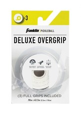 FRANKLIN Pickleball Deluxe Overgrip 3 Full Grips Included .98in x 43.3 in