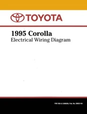 1995 Toyota Corolla Wiring Diagrams Schematics Layout Factory OEM