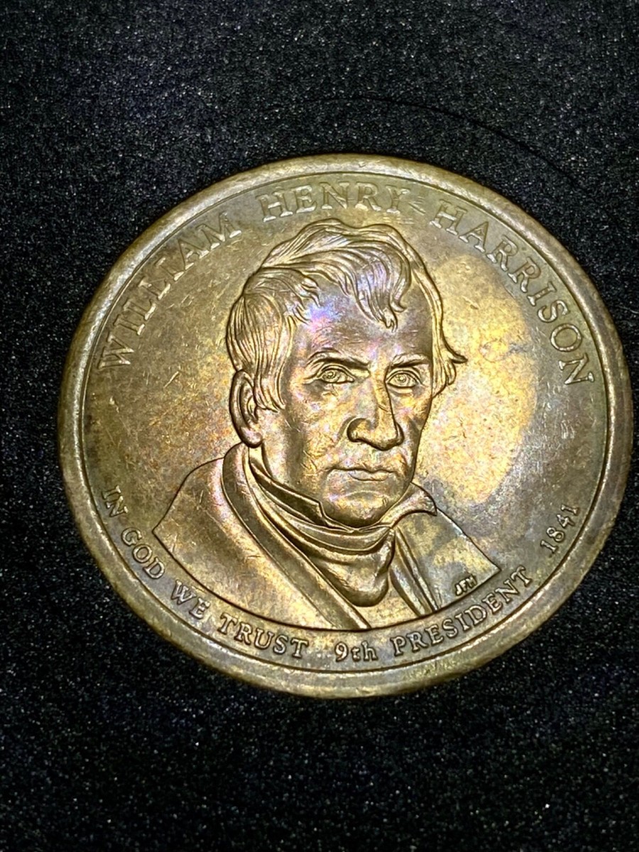1841 Presidential William Henry Harrison 1 dollar coin 2009 P Mint