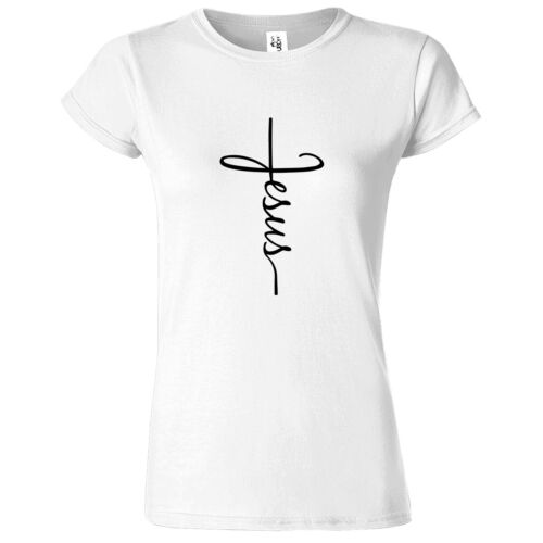 T-shirt Gesù Croce Donna Fede Cristiano Religiosa Bibbia Cristo Chiesa Maglietta Nuova - Foto 3 di 36