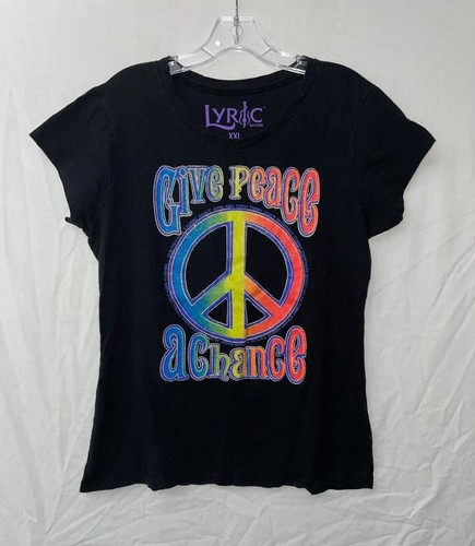 Lyric Nation Give Peace a Chance T Shirt Size XXL - 第 1/2 張圖片