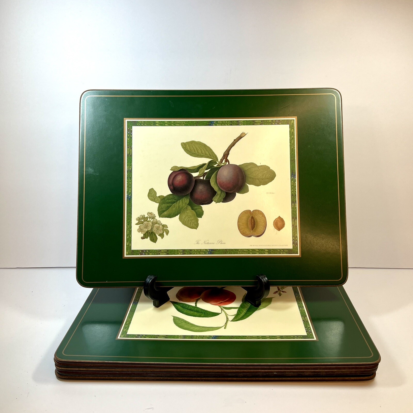 6 Vintage Pimpernel Placemats Fruit Royal Horticulture Cork Backs eBay