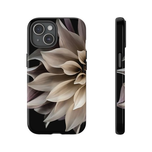 Tough Case For iPhone, Samsung Galaxy, Pixel, Cream Dahlia Flower Print - 第 36/223 張圖片