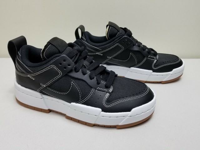 womens dunk low disrupt black gum