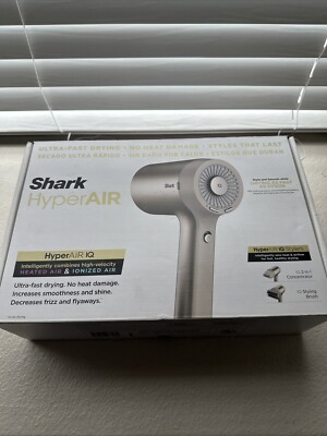 Shark HyperAIR IQ 2 in 1 Ionic Hair Blow Dryer - Stone  display picture 1