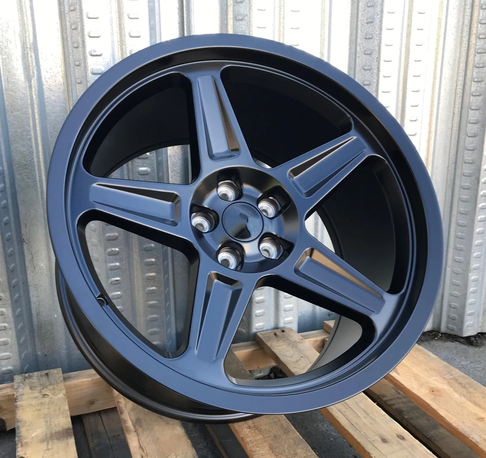 Llanta Dodge Demon 1 pieza 20x9,5 5X115 NEGRO SATINADO se adapta a Challenger Charger Scat SRT Foto 2 de 2