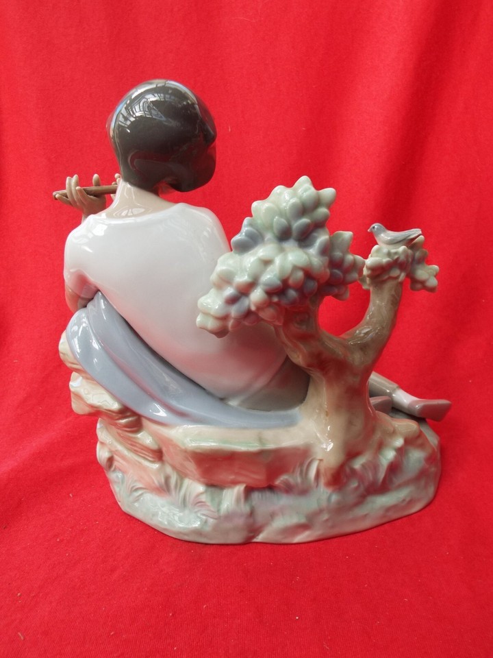 LLADRO " Student Flute Player" 4837 Retired Large Figurine eBay