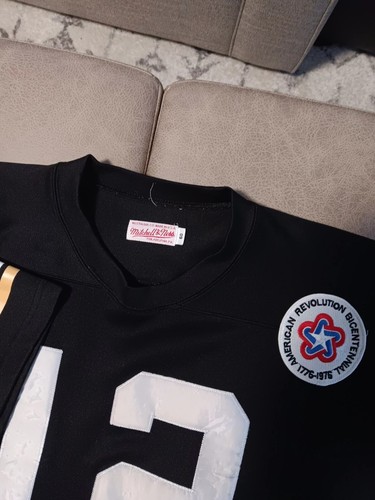 Terry Bradshaw 1975 Throwbacks Mitchell & Ness Jersey Sz 60 Pittsburgh Steelers - Picture 10 of 19