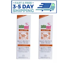 2X Sebamed SPF50+ Multi Protect Sun Cream For Sun Sensitive Skin pH 5.5 75ml