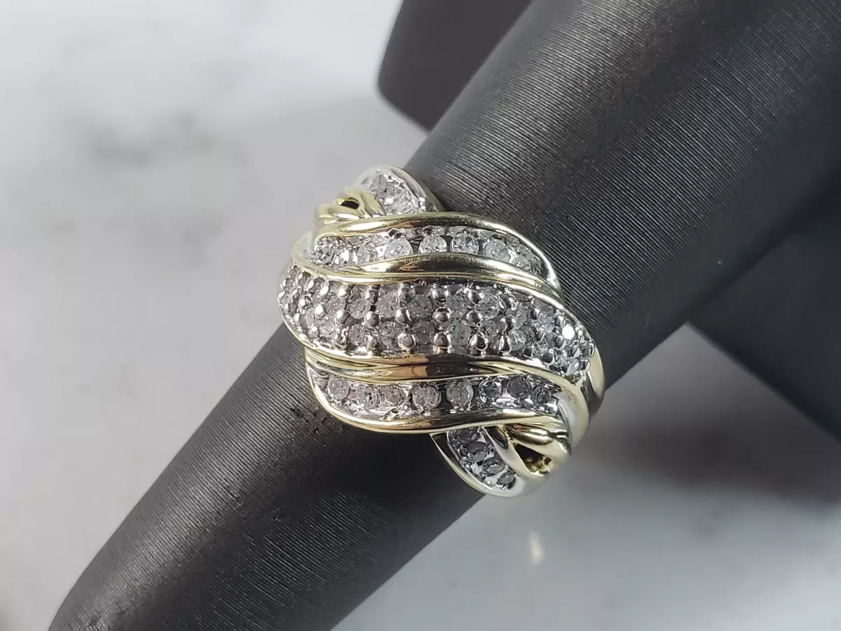 Ebay diamond 2024 cluster rings