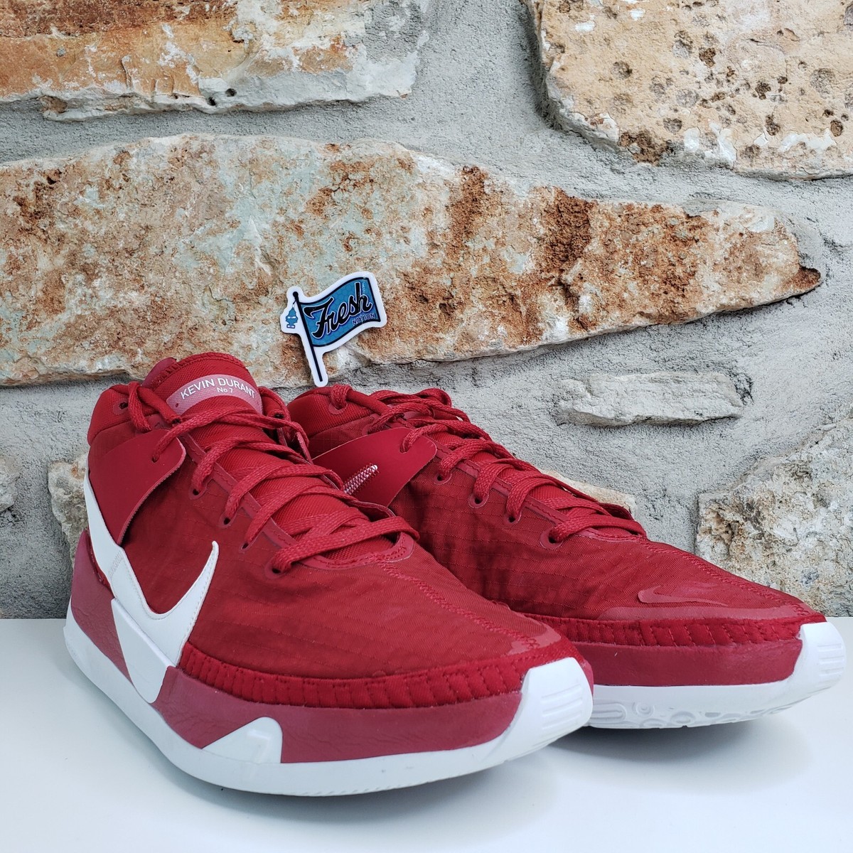 Nike KD 13 TB Promo Athletic Basketball Shoes Sz 14.5 Gym Red White CW4115-600 Nike KD 13 TB Promo Kevin Durant Air-Zoom Red White Mens 17  main image 4