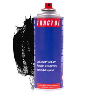 Tractol | Lackspray | Baas | schwarz | Lackschlüssel RAL 9005 | 0,4 Liter