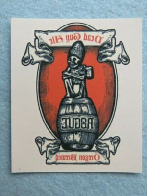 Bier Temporär Tattoo Aufkleber: Rogue Tot Guy Ale ~ Ashland, Oregon Seit 1988