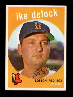 1959 TOPPS #437 IKE DELOCK BOSTON RED SOX EX