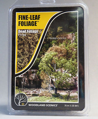 WOODLAND SCENICS FINE LEAF FOLIAGE DEAD FOLIAGE o train land bushes WDS1134 NEW