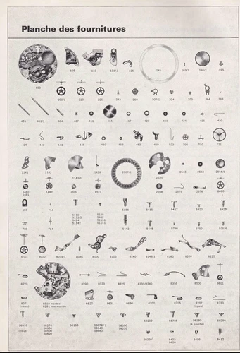 Heuer 11/12 Watch Parts Genuine Dropdown List Pick Part Number