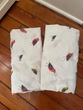 Little Unicorn Crib Sheet -- Birds -- Set of Two