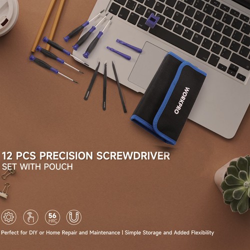 WORKPRO Precision Screwdriver Set 12PCS T3 T4 T5 T6 T8 T10 Magnetic Torx Bit Set - Picture 10 of 12