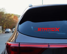 Static-x Car Decal Vinyl Band Logo Glossy Bumper Sticker Nu Metal Heavy Korn Static-x Car Decal Vinyl Band Logo Glossy Bumper Sticker Nu Metal Heavy Korn