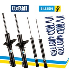 für VW GOLF 4 FAHRWERK 35MM FEDERN + STOßDÄMPFER H&R BILSTEIN mit ABE
