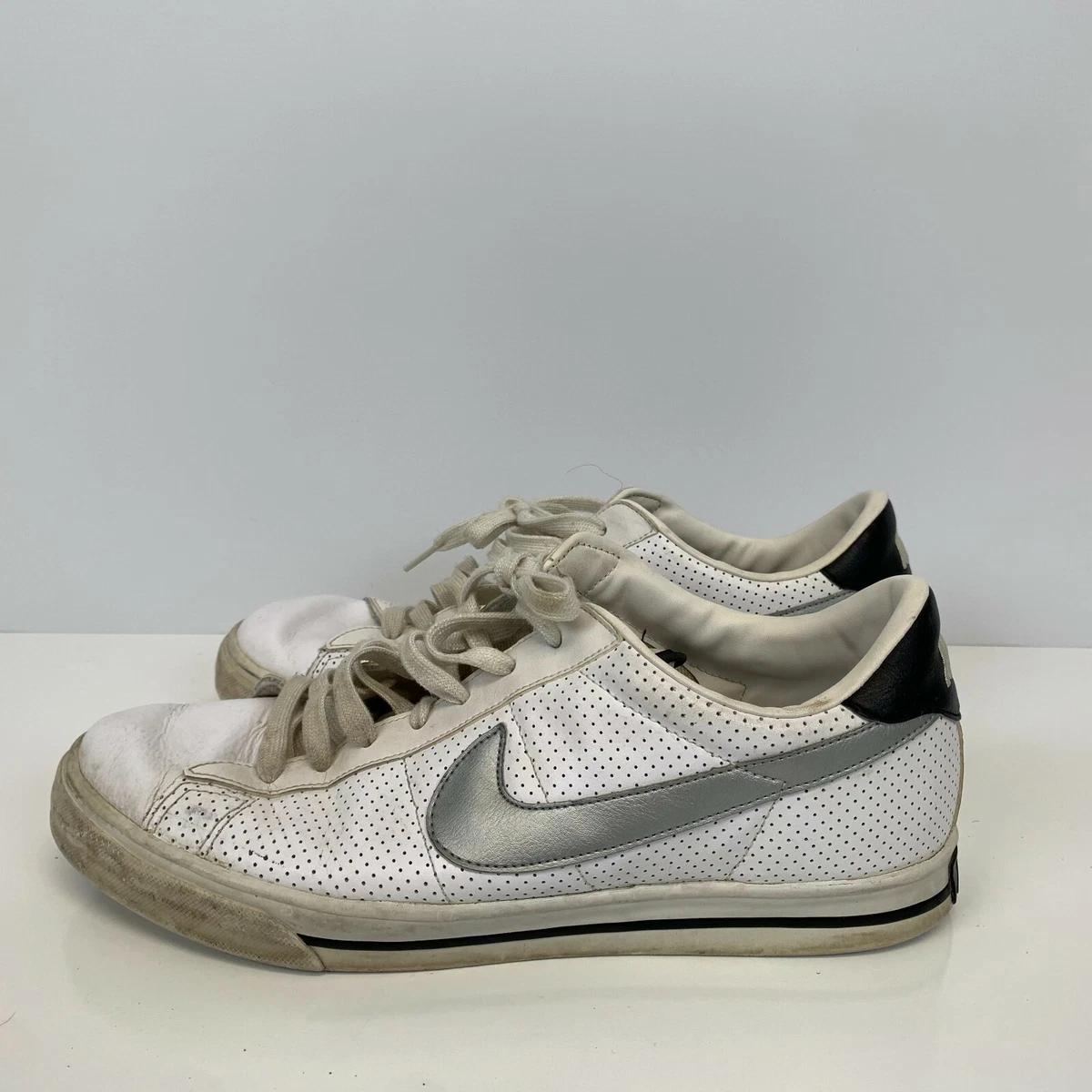 Nike Sweet Classic Shoes White Black Silver 2009 Size 10.5 | eBay