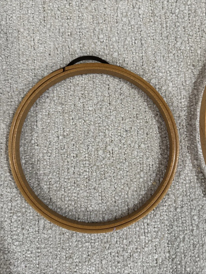 Vintage 6" PRINCESS 10” Western Germany Wood Round Embroidery Hoop Lot EXCELLENT - Image 2 of 4