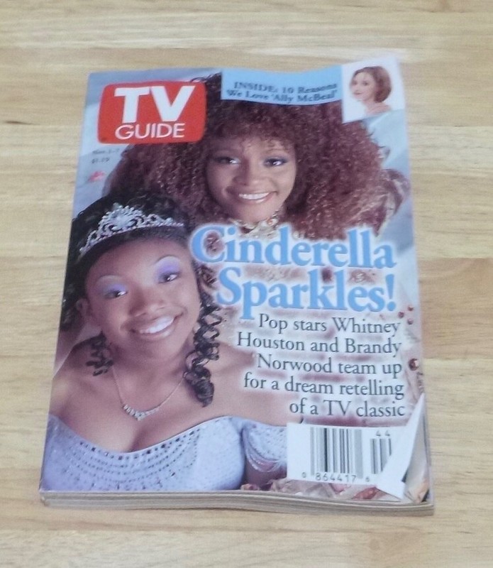 TV Guide Magazine Nov. 1-7  1997 Cinderella- Whitney Houston Charlotte, NC