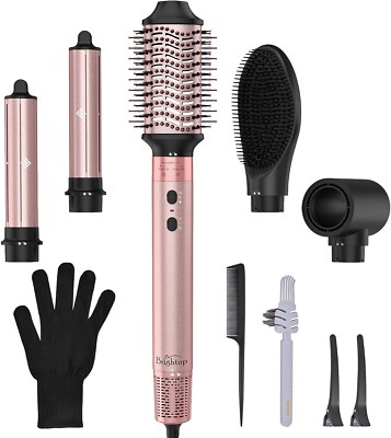 Brightup Blow Dryer Brush with 110,000 RPM High-Speed Negati