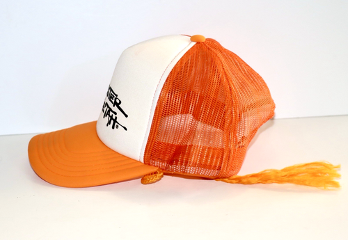 Chester Cheetah Aeropostale OSFA Snapback-Stil Mütze 7222 orange weiß mit Schwanz - Bild 7 von 9