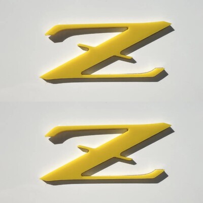 2023 2024 Nissan Z Yellow Left & Right Side Emblem INSERTS RZ34