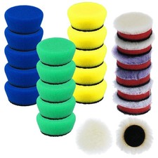® 23-teiliges Polierpads Set, 30mm 40mm Polierschwamm und Wollpads - Detail P...