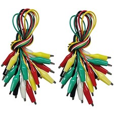 Alligator Clips Electrical, 20PCS Preminum Test Leads with Crocodile 20pcs